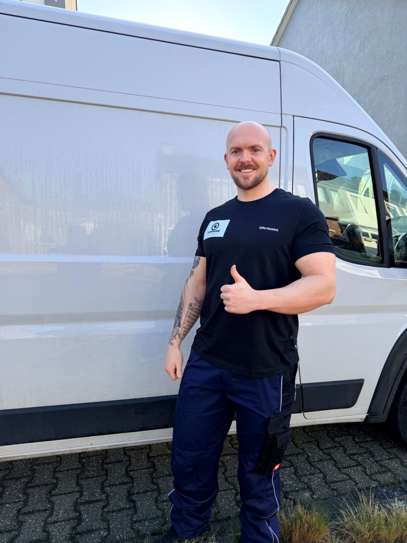 Niels Uhrmann bei der Arbeit in Korschenbroich